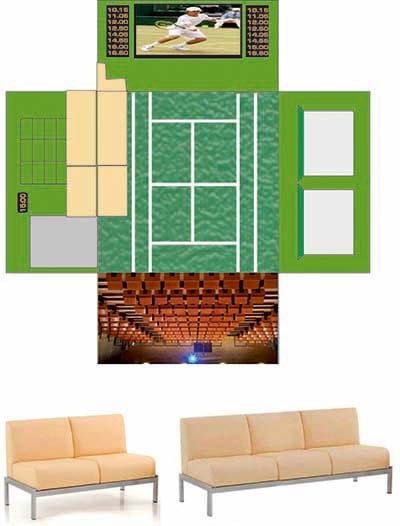 Дизайн теннисного хола