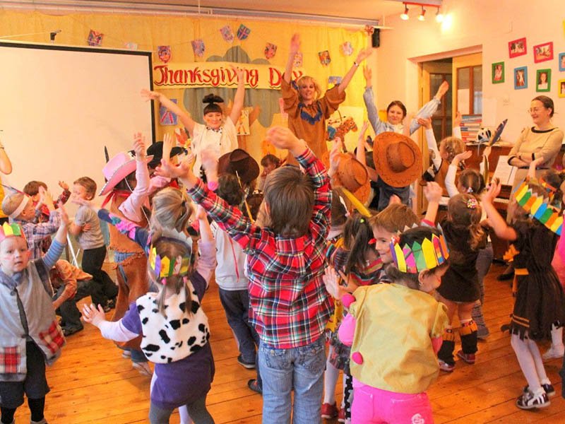 Частный детскай сад – День Благодарения.