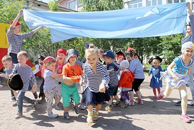 Частный детский сад при бизнес школе Взмах. Наша группа самая спортивная
