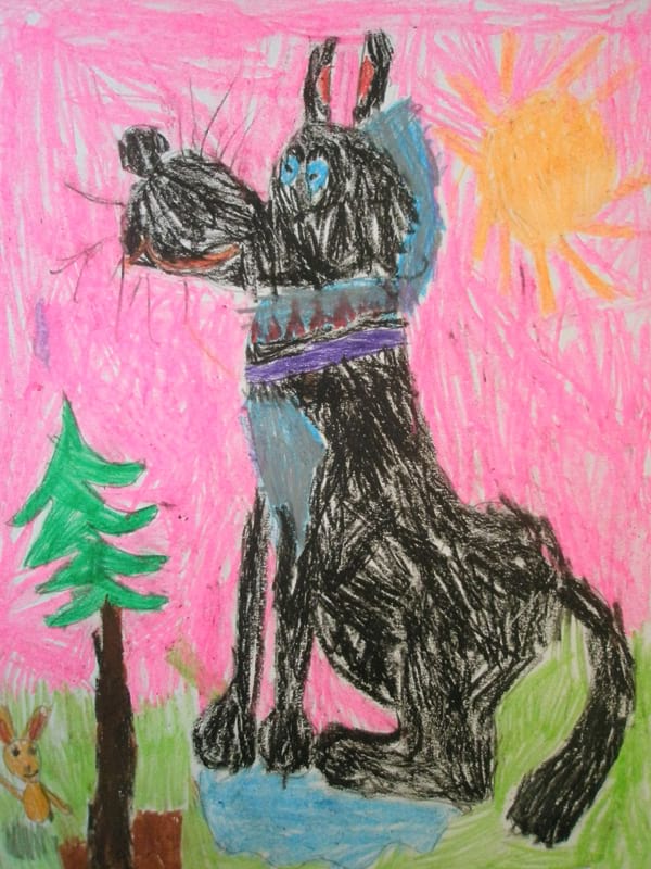 Частный детский сад «Взмах», Кировский район. Картины детей ИЗО студии «Веселые картинки». Преподователь – Крылова Светлана.