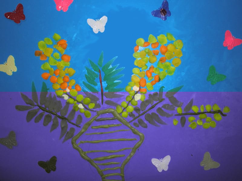 Частный детский сад «Взмах», Кировский район. Картины детей ИЗО студии «Веселые картинки». Преподователь – Крылова Светлана.