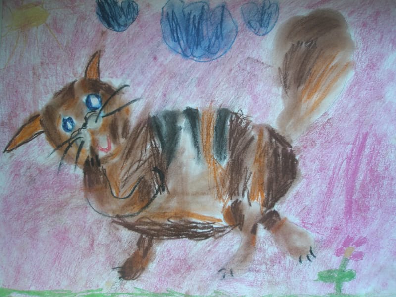 Частный детский сад «Взмах», Кировский район. Картины детей ИЗО студии «Веселые картинки». Преподователь – Крылова Светлана.