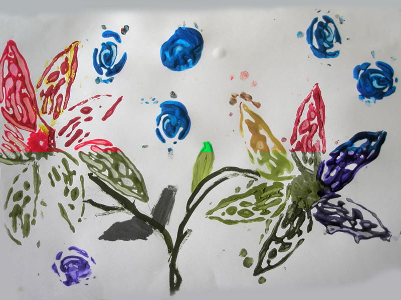 Частный детский сад «Взмах», Кировский район. Картины детей ИЗО студии «Веселые картинки». Преподователь – Крылова Светлана.