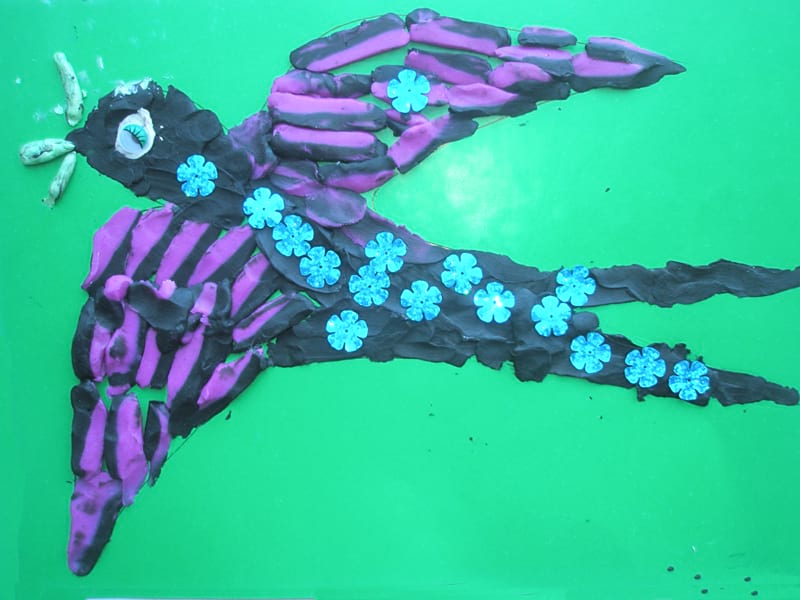 Частный детский сад «Взмах», Кировский район. Картины детей ИЗО студии «Веселые картинки». Преподователь – Крылова Светлана.