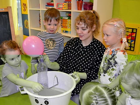 Частный детский сад «Взмах», Кировский район – опыты