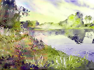 акварельный рисунок