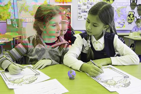 Частная начальная школа «Взмах», Кировский район спб – на занятиях